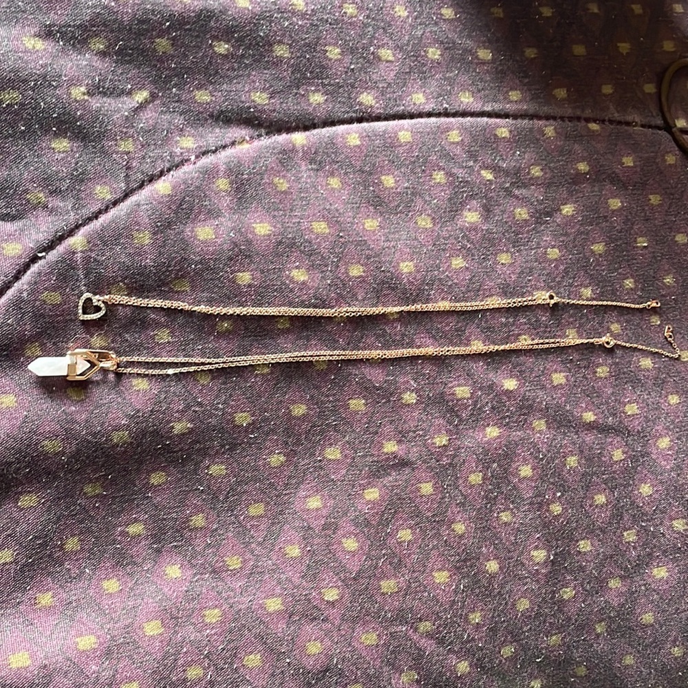 Matching necklaces.